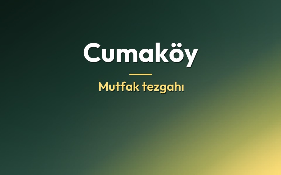 Cumaköy Mutfak tezgahı